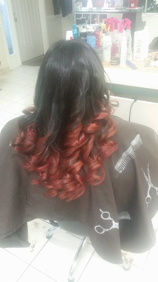 Peinado rojo